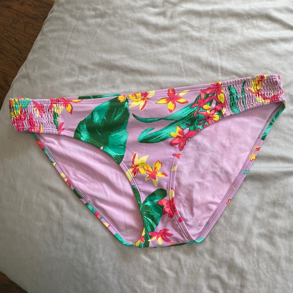 Aerie Floral Bikini Bottom Size Extra Large